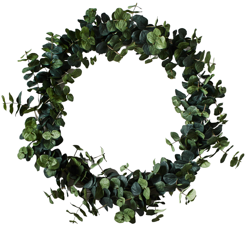 Faux Eucalyptus Wreath - Nina Takesh